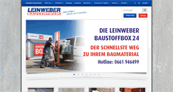 Desktop Screenshot of leinweber-baucentrum.de